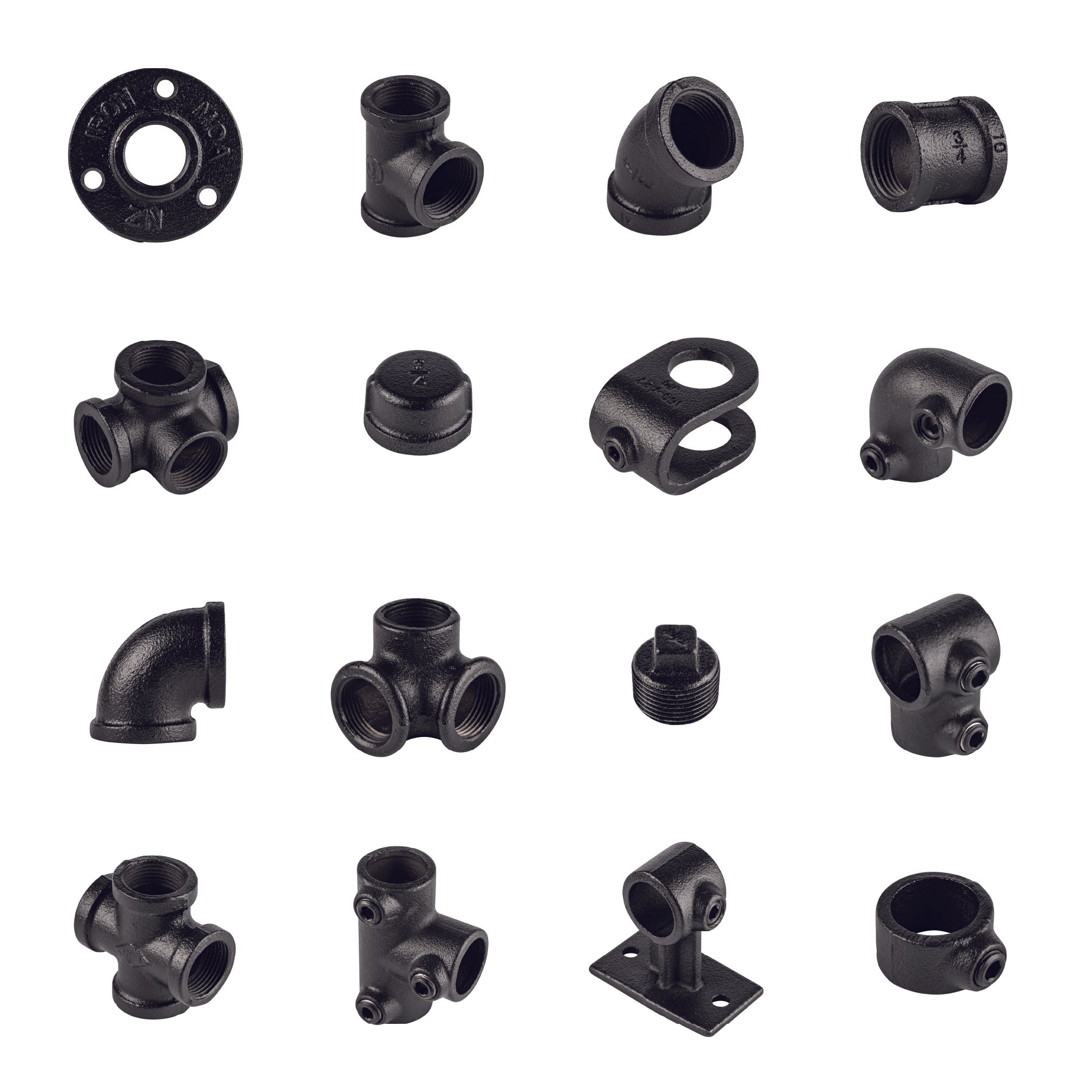 Black Pipe Fittings (20mm) Iron Moa