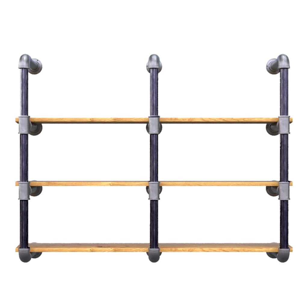 Macrocarpa Pipe Shelf Unit 130cm