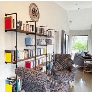 Macrocarpa Pipe Shelf Unit 130cm