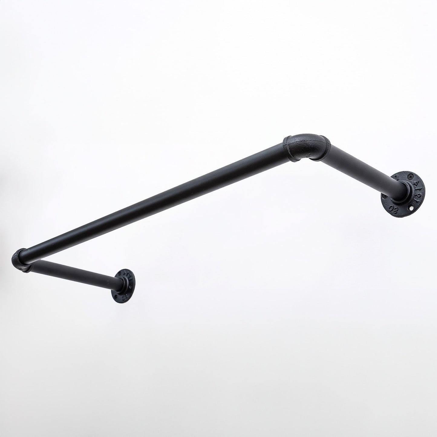 Industrial Clothing Rail (Black)