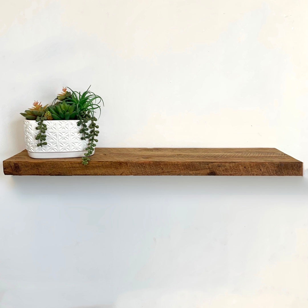Reclaimed Kauri Floating Shelf 80/130/170