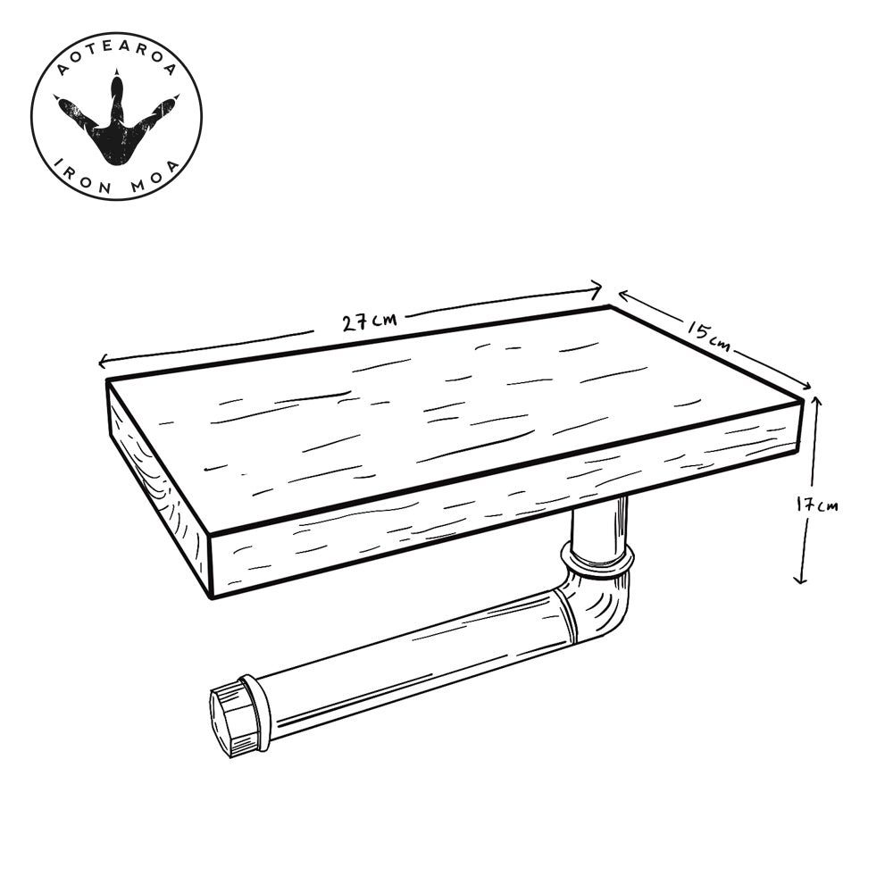 Poa Cita Roll Holder & Shelf