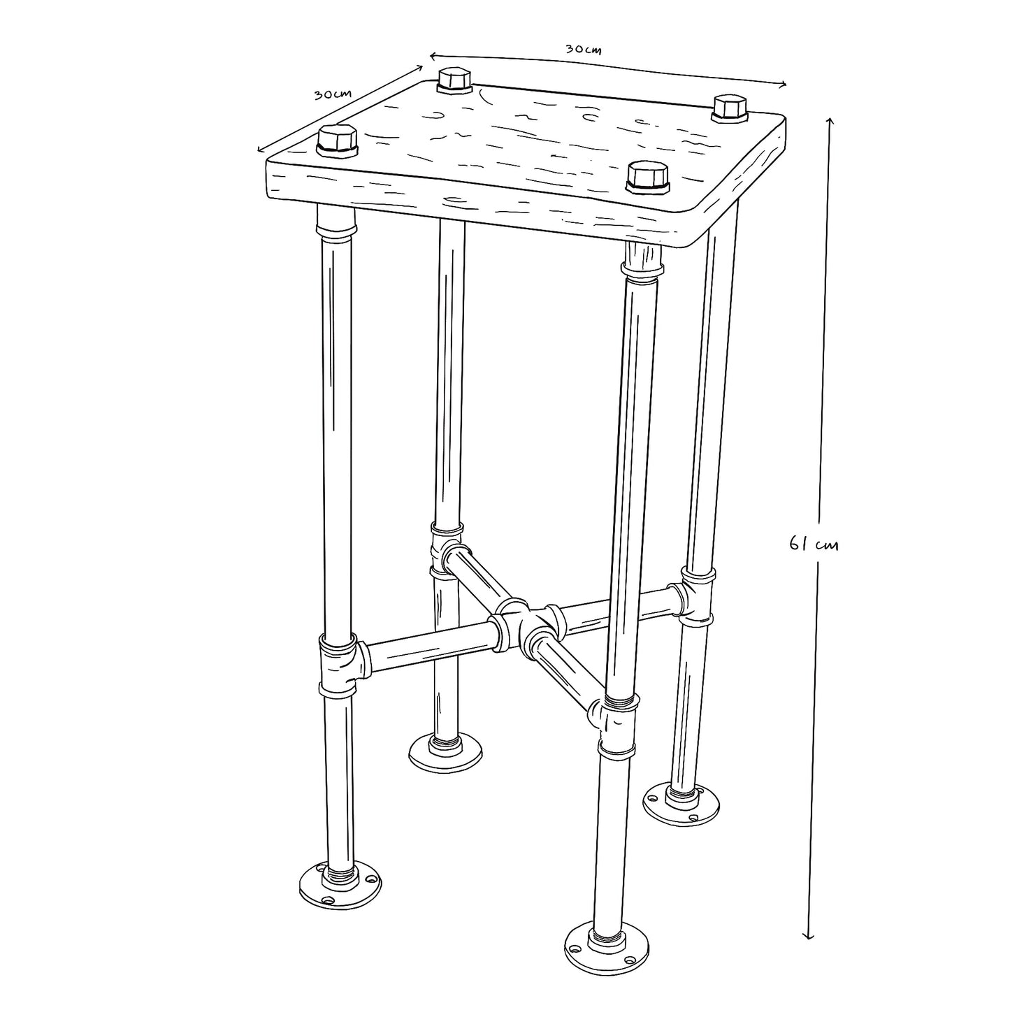 Whirinaki End Table