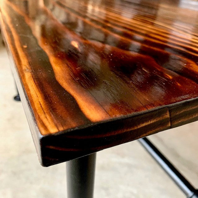 Charred NZ Pine Table Top 750x750