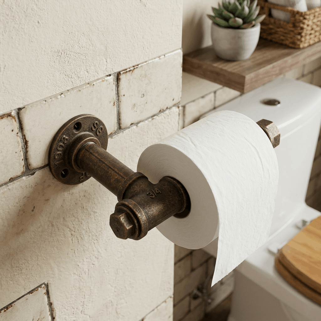 Toilet Roll Holder Rustic Bronze