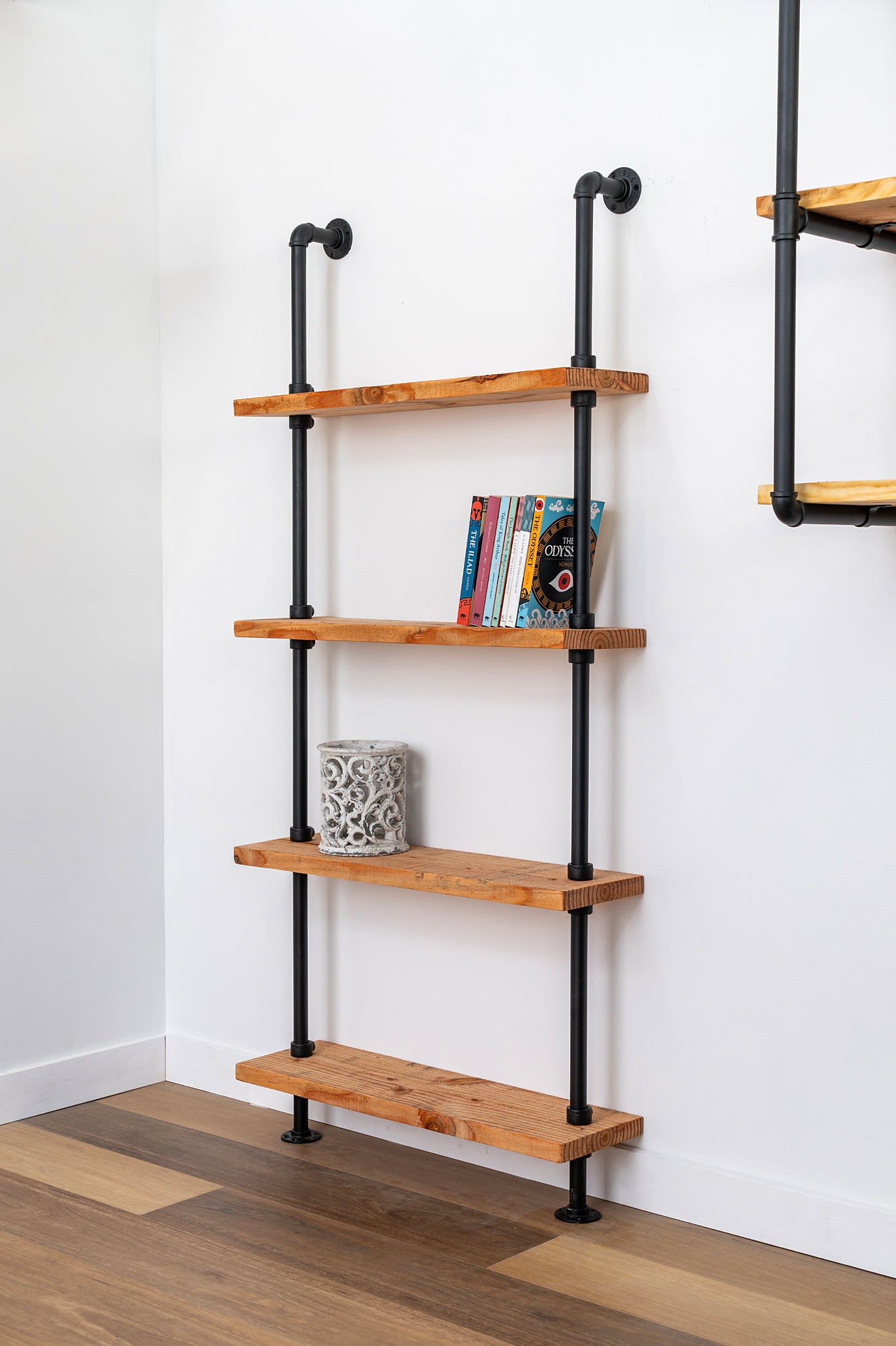 Pipe Ladder Shelf