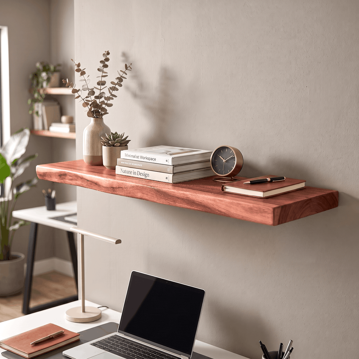 Redwood Floating Shelf