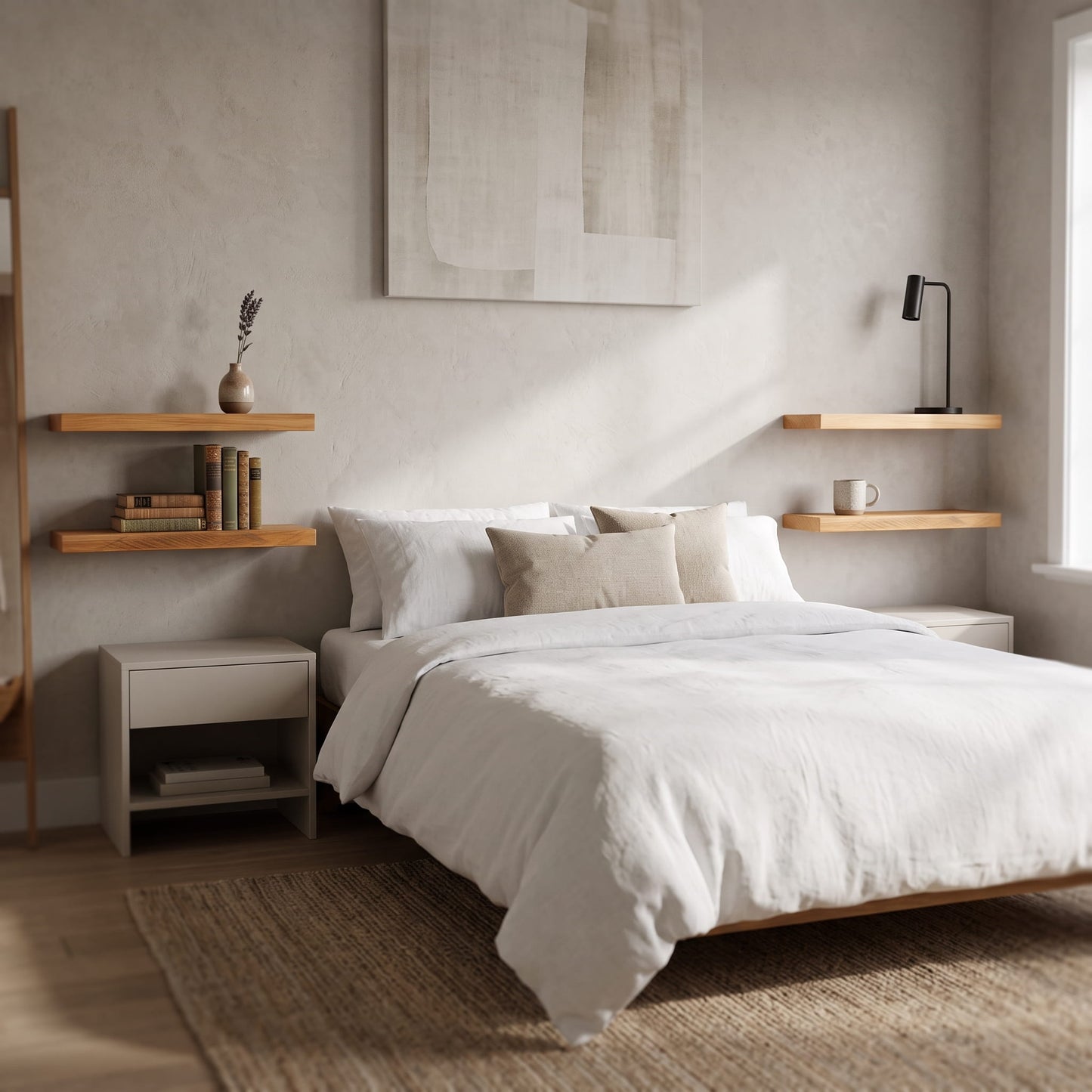 NZ Macrocarpa Floating Shelf