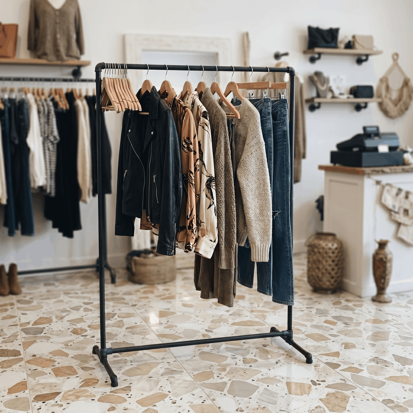 Pipe Clothing Rail
