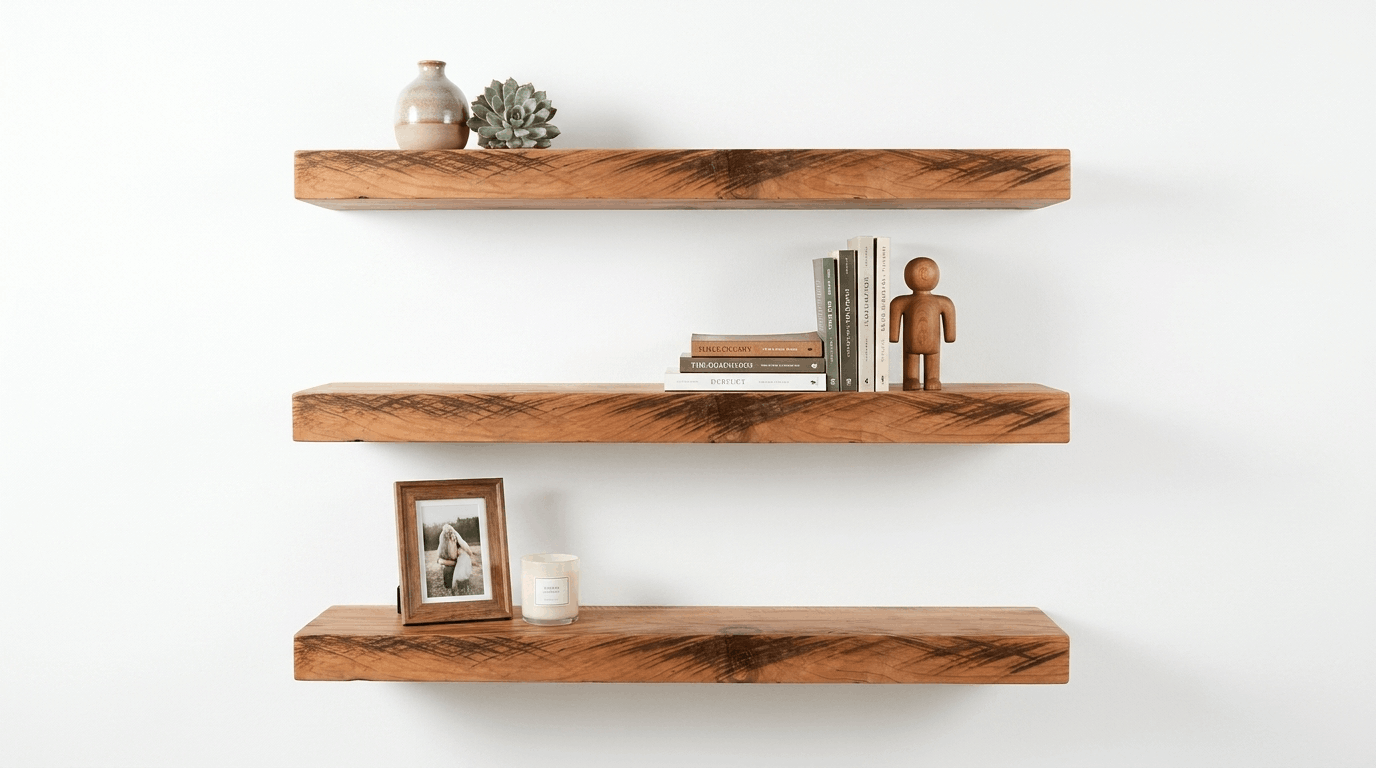 Redwood Floating Shelf