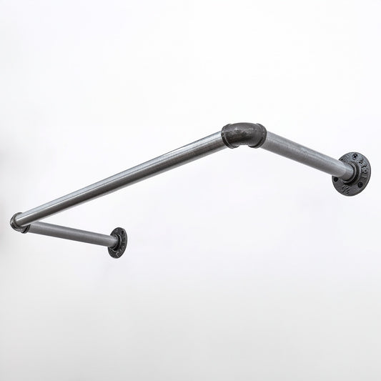 Industrial Clothing Rail (Silver)