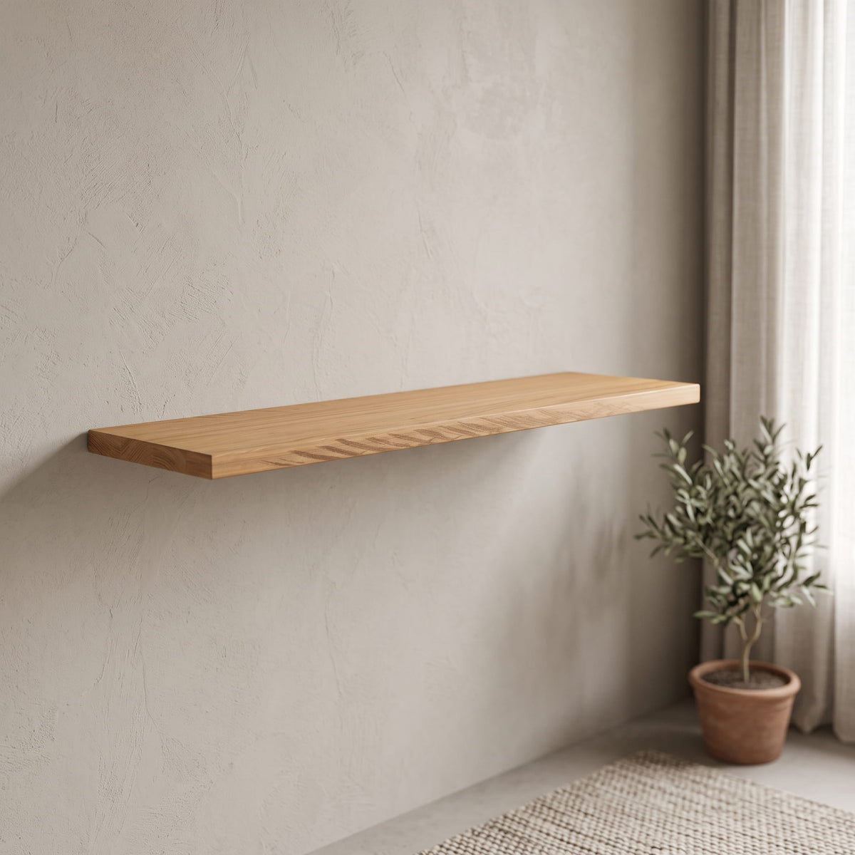 Floating Macrocarpa shelf - Small