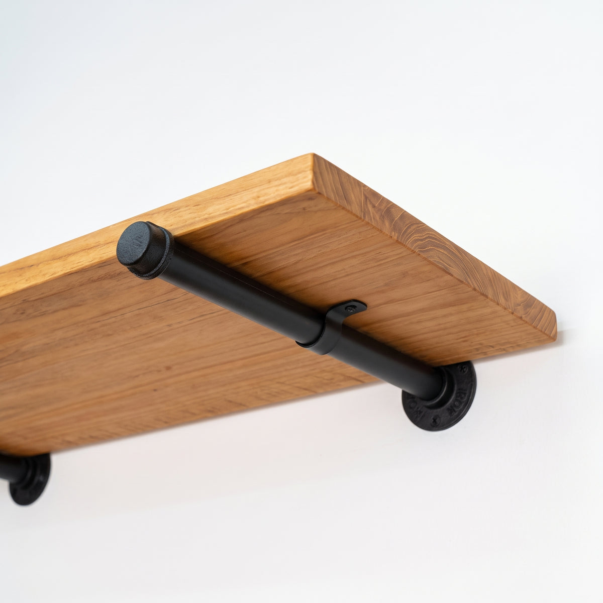 Macrocarpa Industrial Pipe Shelf 20cm