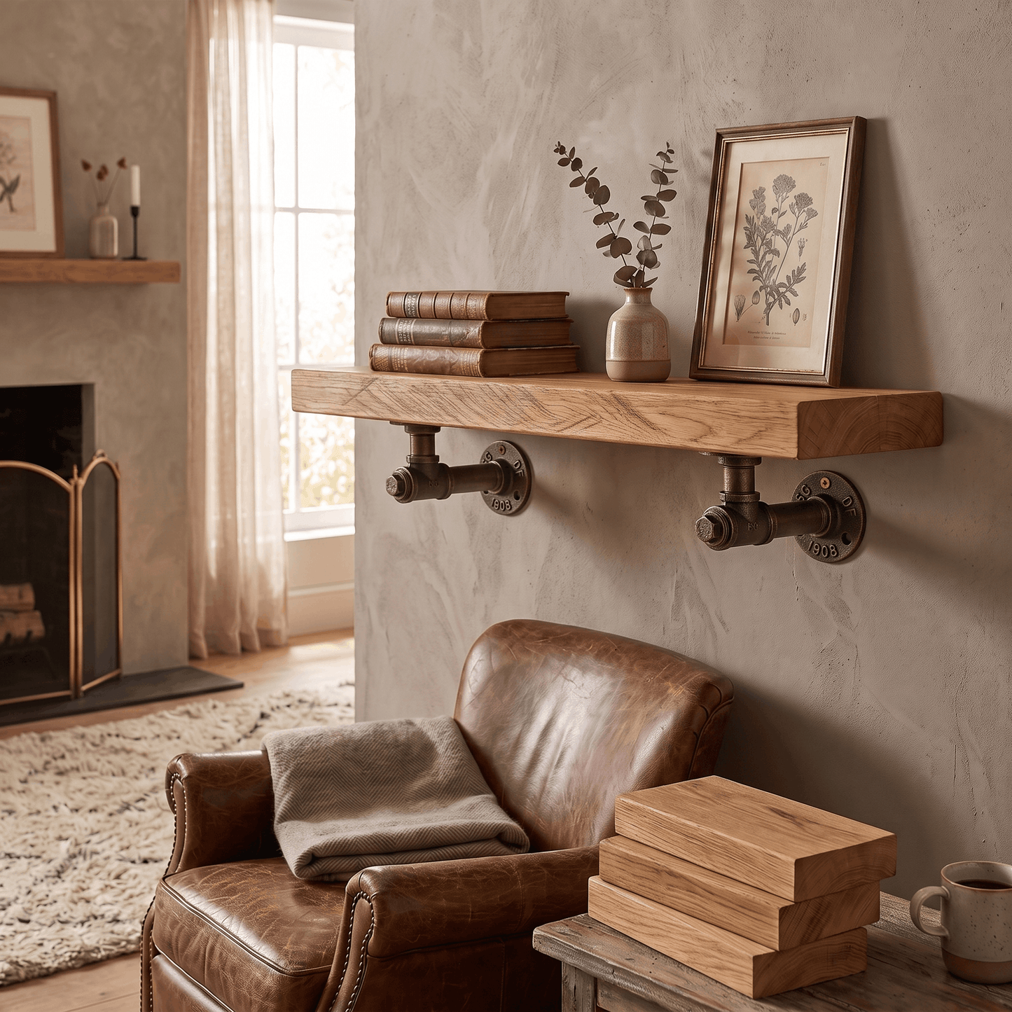 Heavy Duty Bronze Shelf Bracket