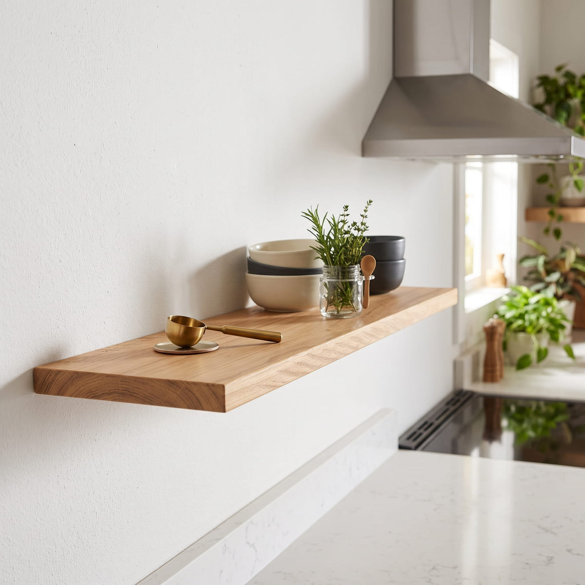 Floating Macrocarpa shelf - Small