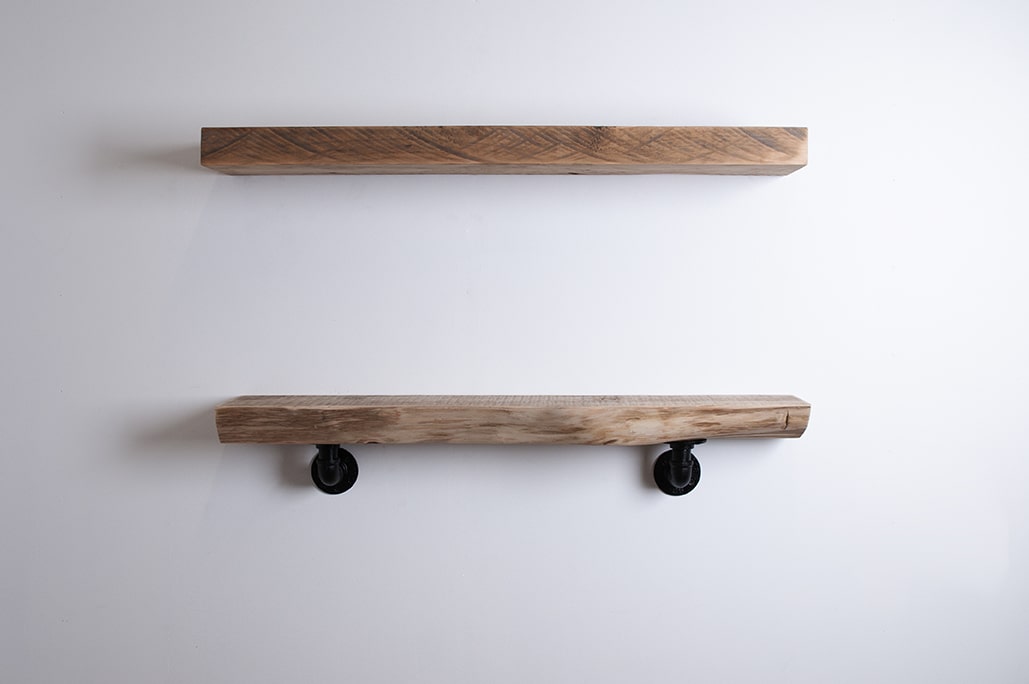 Macrocarpa Floating Shelf  25cm